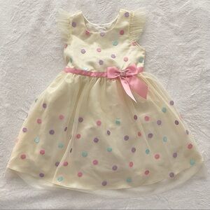 Girls Polka Dot Party Dress - 4T